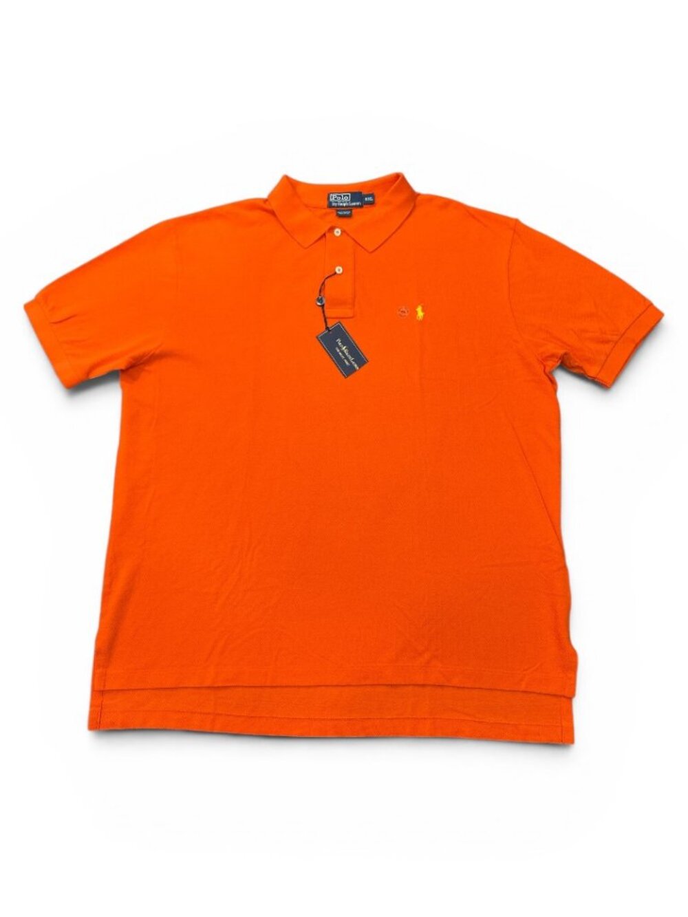 Polo Ralph Lauren The Mesh Polo Shirt Sailing Orange Cotton Men's sz XXL NWT